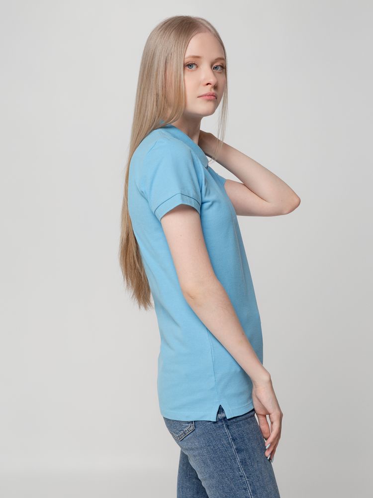 Рубашка поло женская Virma lady, голубая, размер S-6
