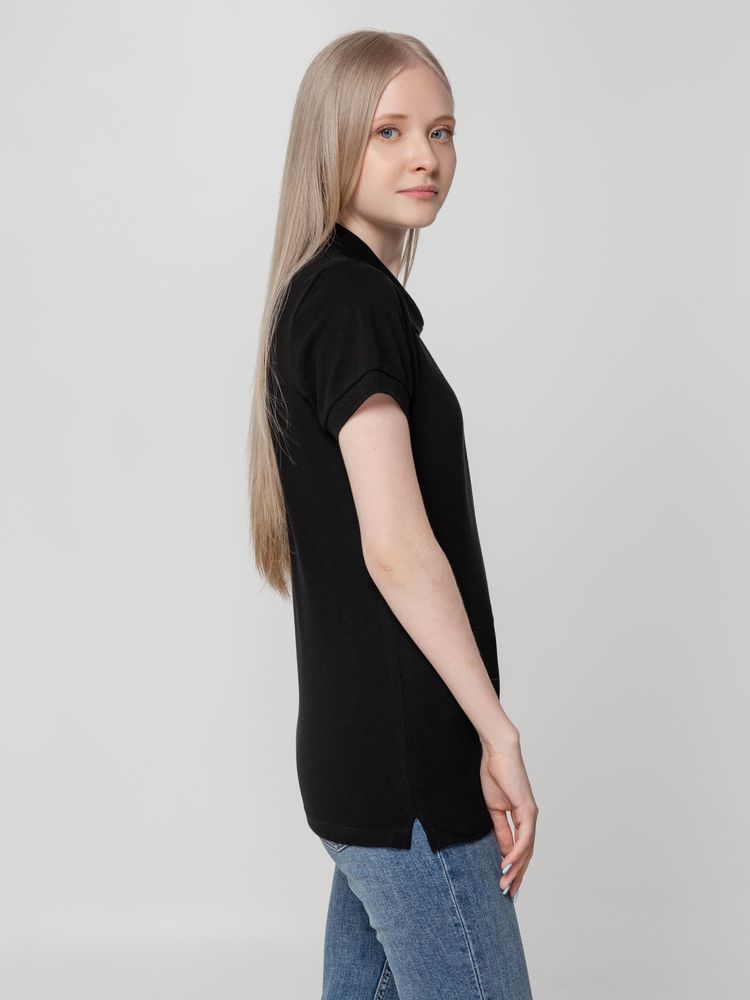 Рубашка поло женская Virma lady, черная, размер S-6