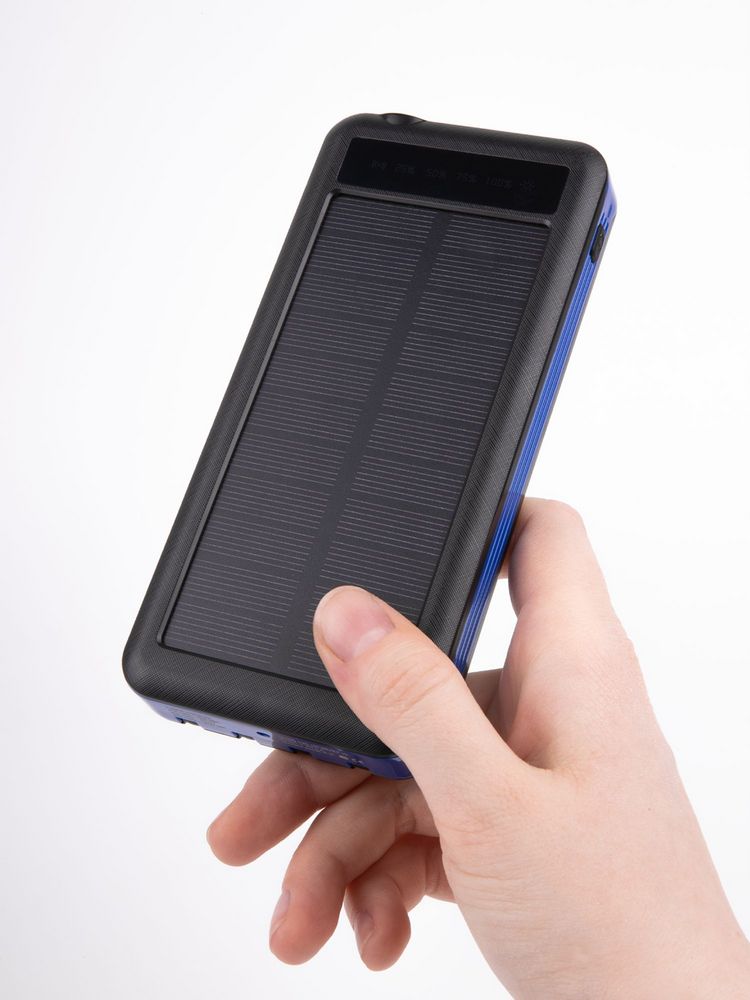 Аккумулятор с беспроводной зарядкой Holiday Maker Wireless, 10000 мАч, синий-9