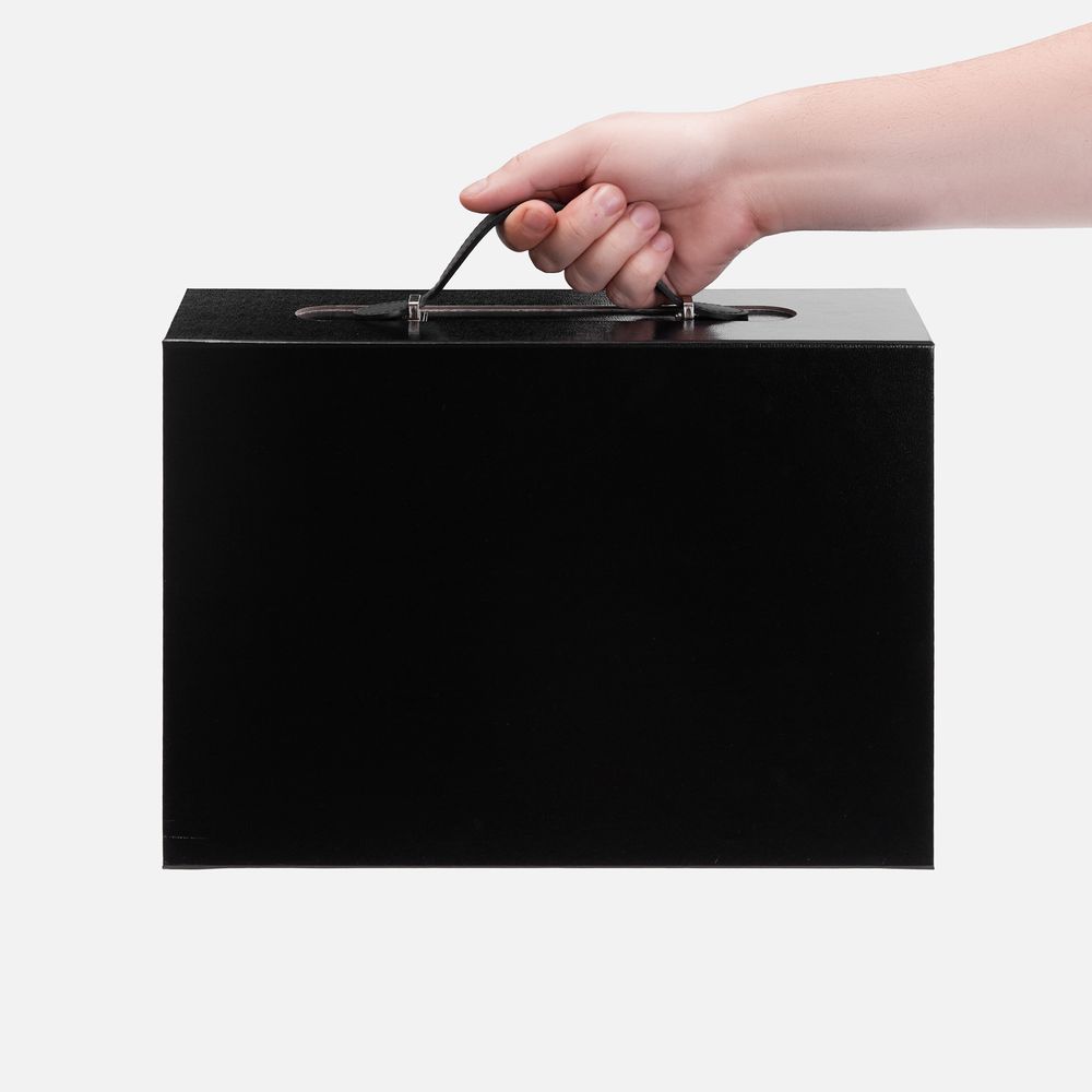 Коробка складная Holdfold, M, черная-5