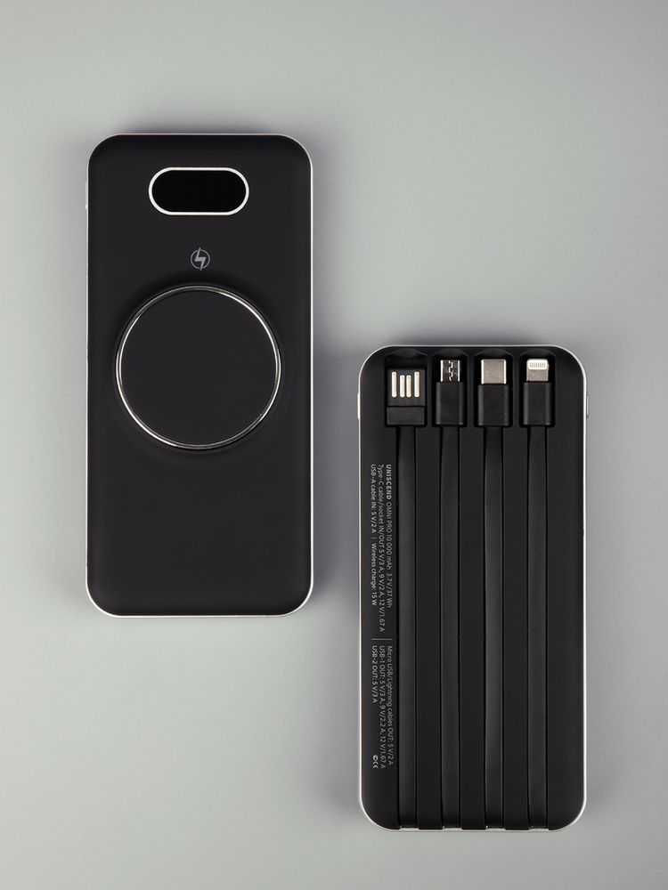 Внешний аккумулятор Omni Pro 10000 мАч, черный-8