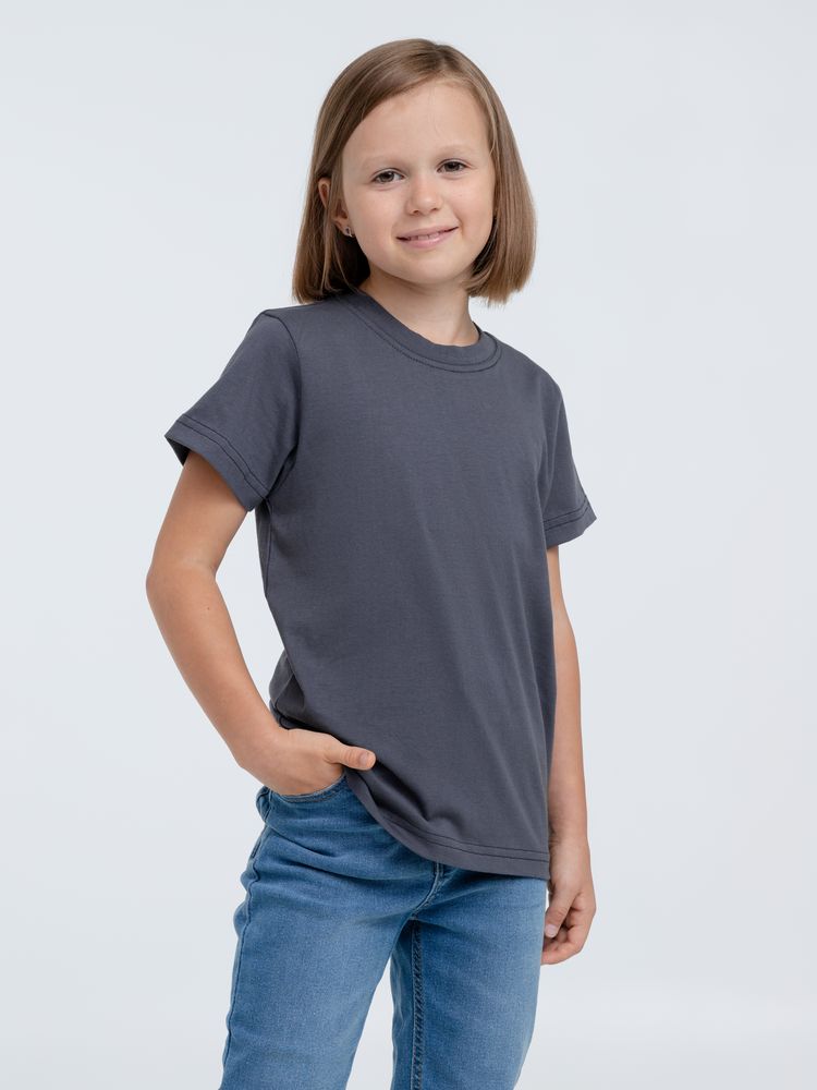 Футболка детская T-Bolka Kids, темно-серая (графит), 6 лет-4