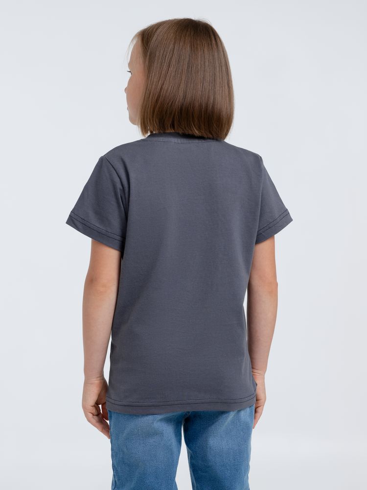 Футболка детская T-Bolka Kids, темно-серая (графит), 6 лет-5