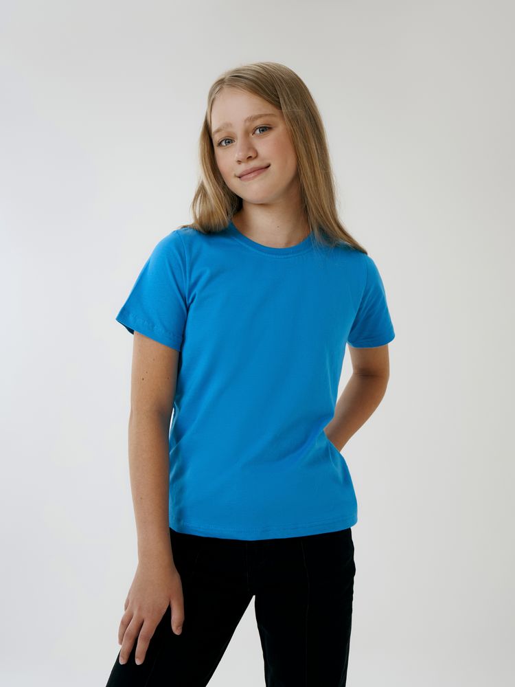 Футболка детская T-Bolka Kids, бирюзовая, 6 лет-3