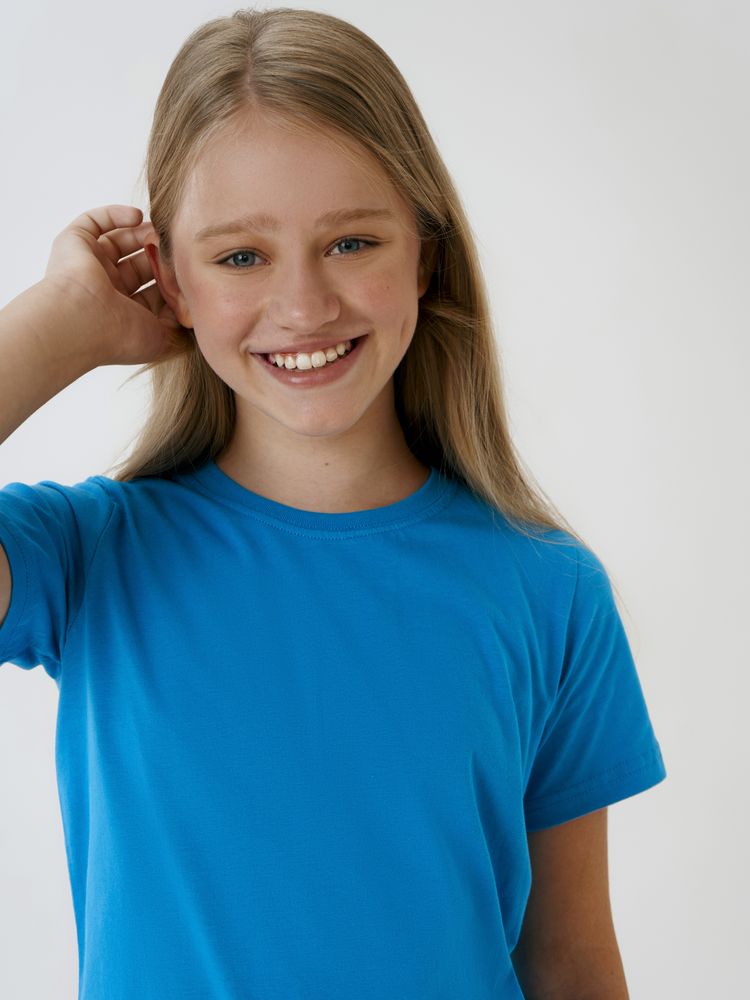 Футболка детская T-Bolka Kids, бирюзовая, 6 лет-5