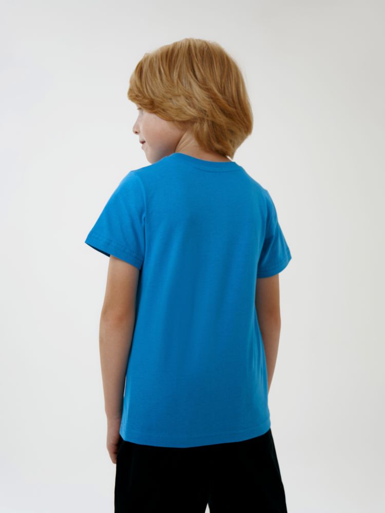 Футболка детская T-Bolka Kids, бирюзовая, 6 лет-7