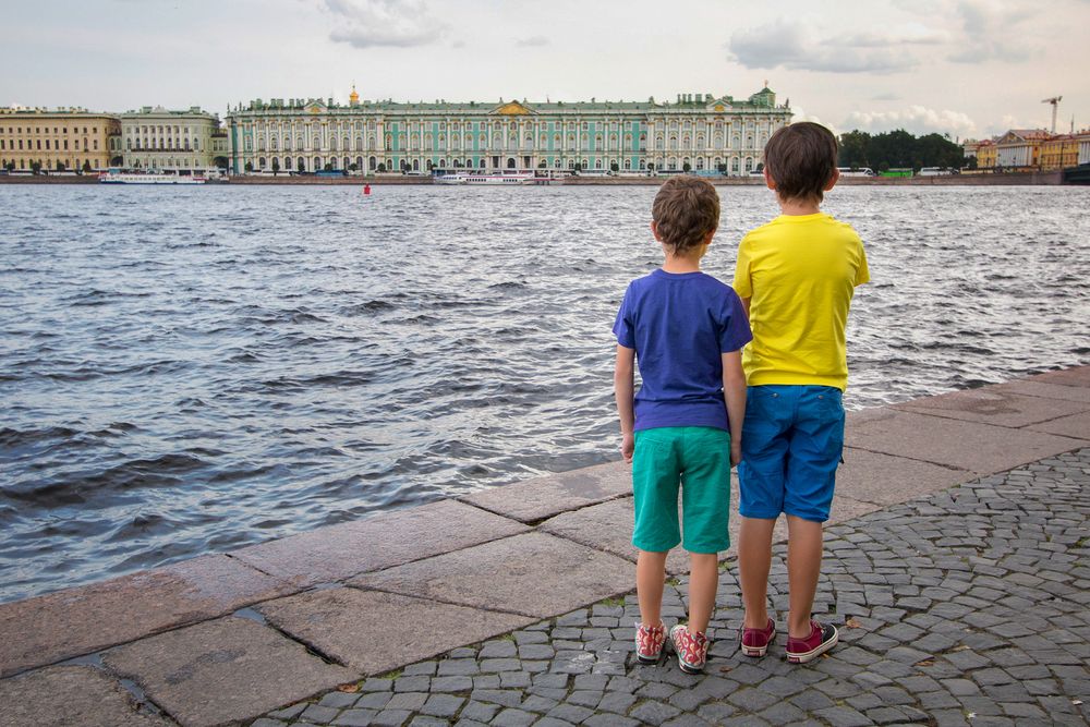 Футболка детская T-Bolka Kids, ярко-синяя, 6 лет-7