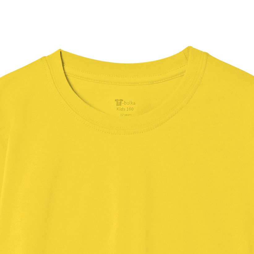 Футболка детская T-Bolka Kids, желтая, 8 лет-3