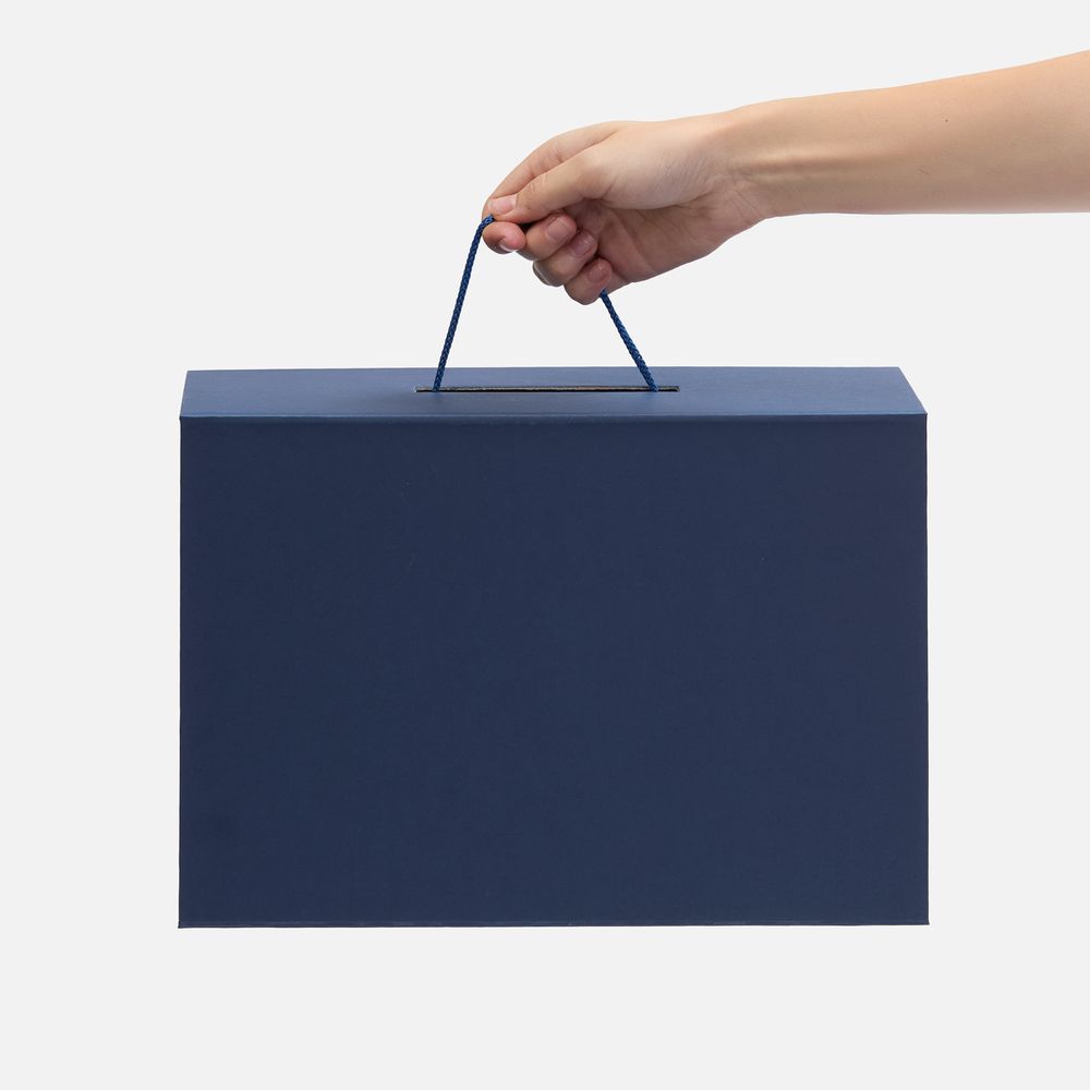 Коробка складная New Case Fold, темно-синяя-6