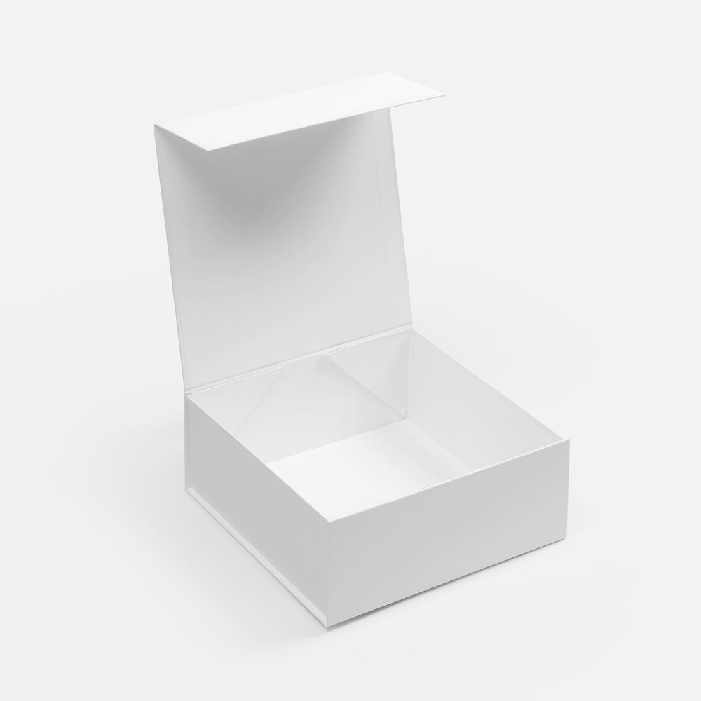 Коробка складная Quadra Fold, белая-3