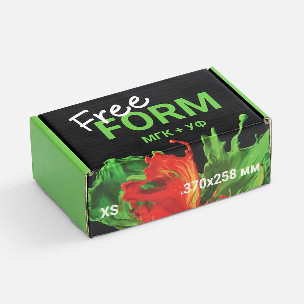 Коробка Freeform с печатью на заказ, размер XS-1