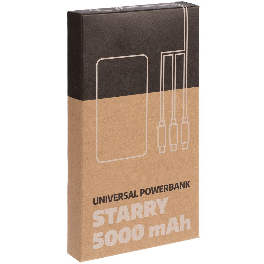 Аккумулятор Uniscend Starry с подсветкой, 5000 мАч, синий-5