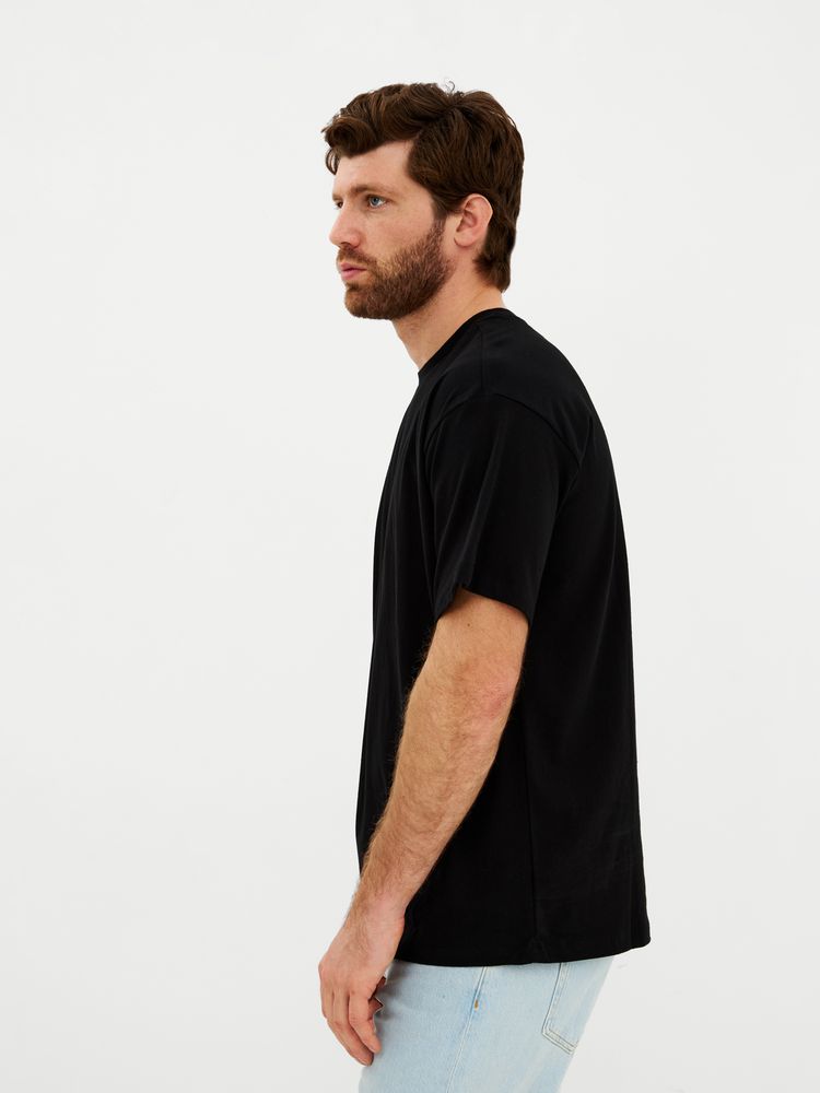 Футболка Oversize Premium, черная, размер S-2
