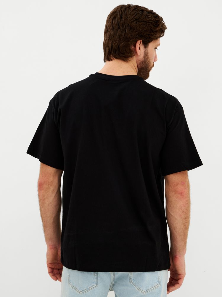 Футболка Oversize Premium, черная, размер S-4