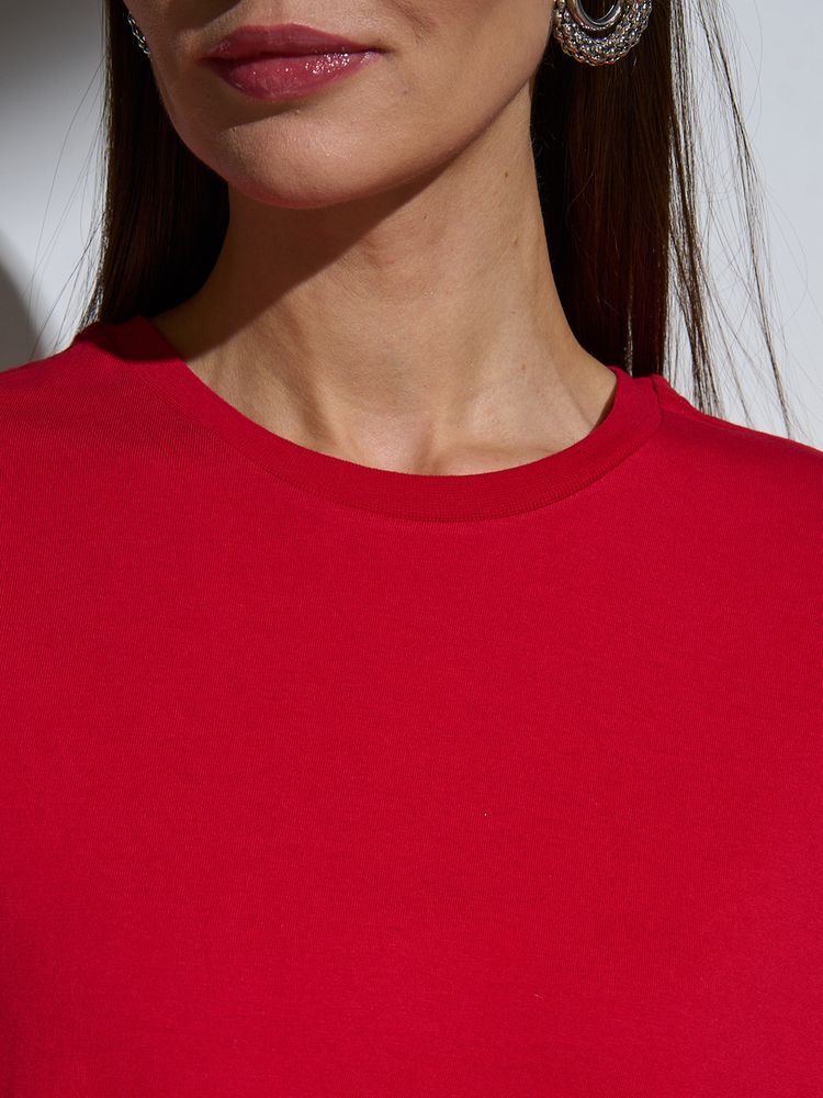 Футболка Oversize Premium, красная, размер S-2