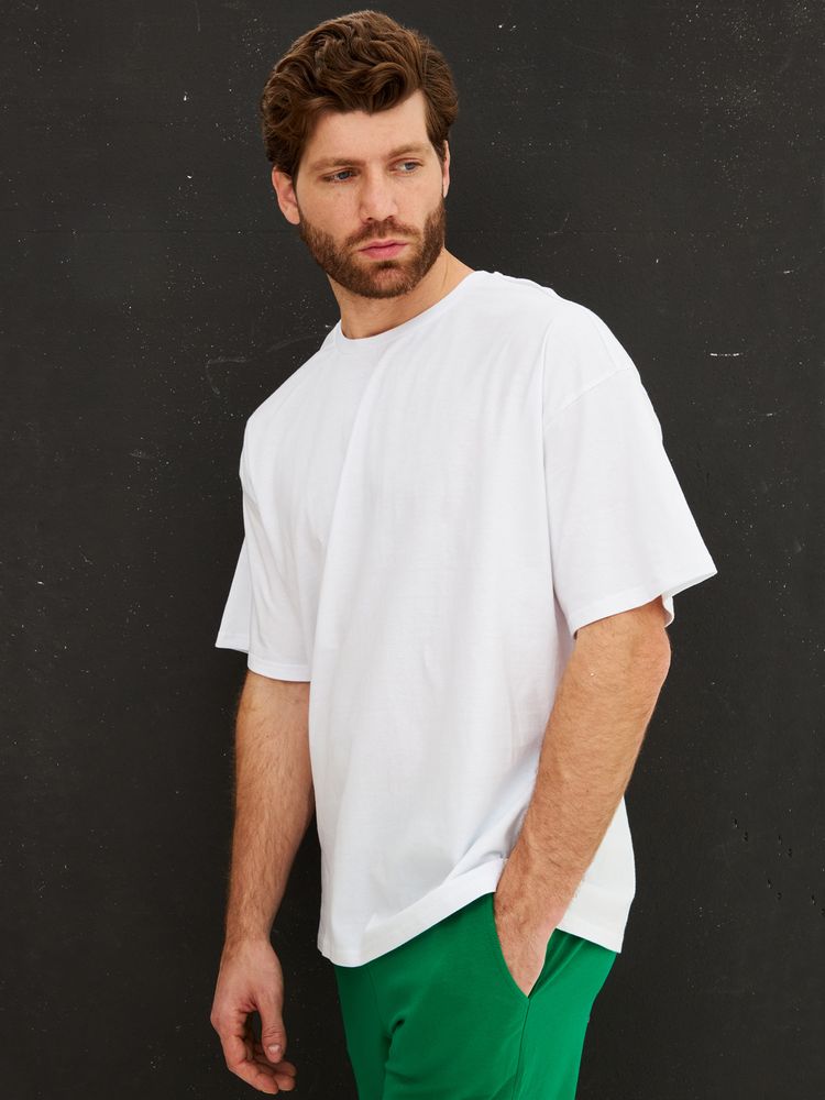 Футболка Oversize Premium, белая, размер S-2