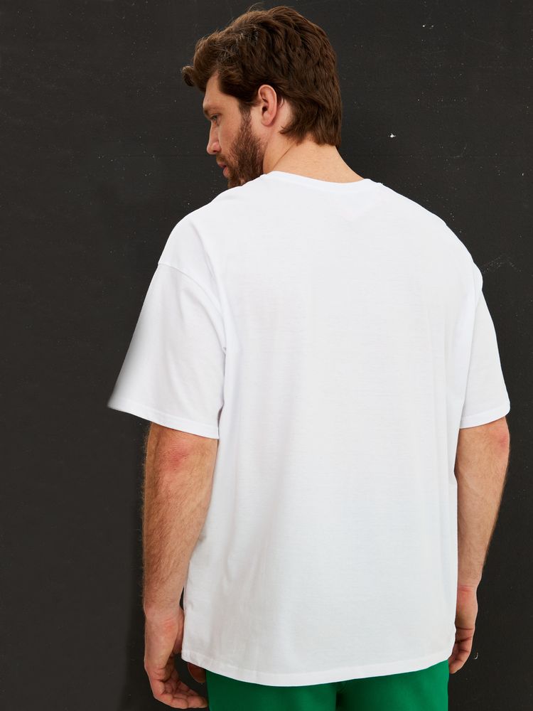 Футболка Oversize Premium, белая, размер S-3