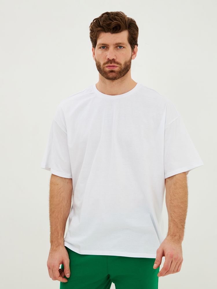 Футболка Oversize Premium, белая, размер S-4