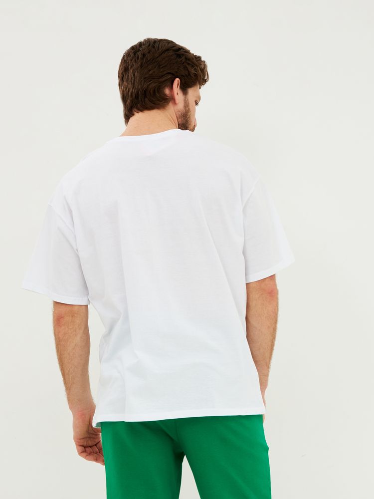 Футболка Oversize Premium, белая, размер S-6