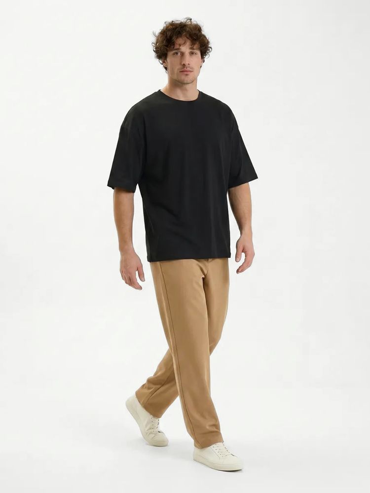 Футболка Oversize Premium 210, черная, размер S-6