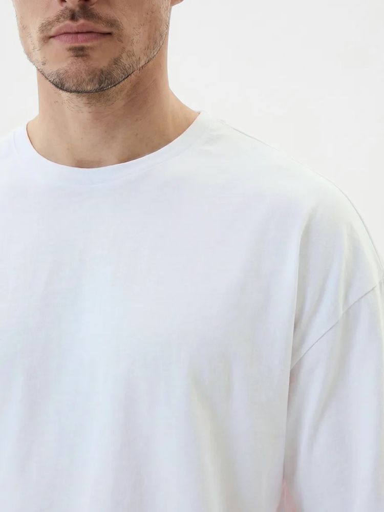 Футболка Oversize Premium 210, белая, размер S-3