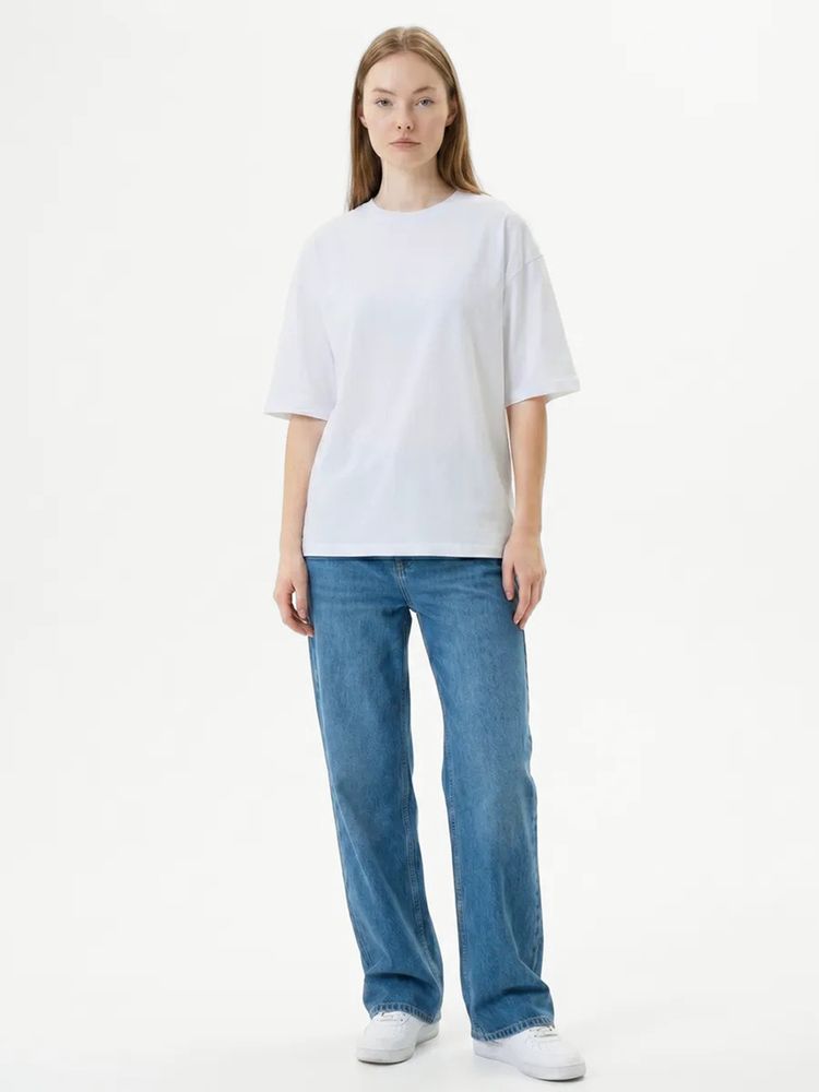 Футболка Oversize Premium 210, белая, размер S-6
