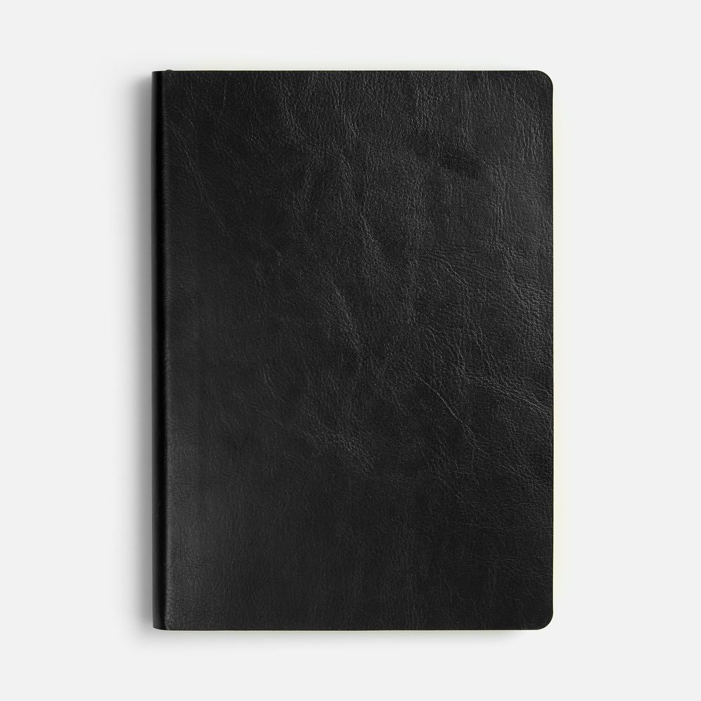 Ежедневник Doppio, недатированный, черный с желтым-4