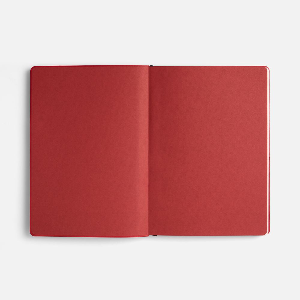 Ежедневник Doppio, недатированный, черный с красным-8