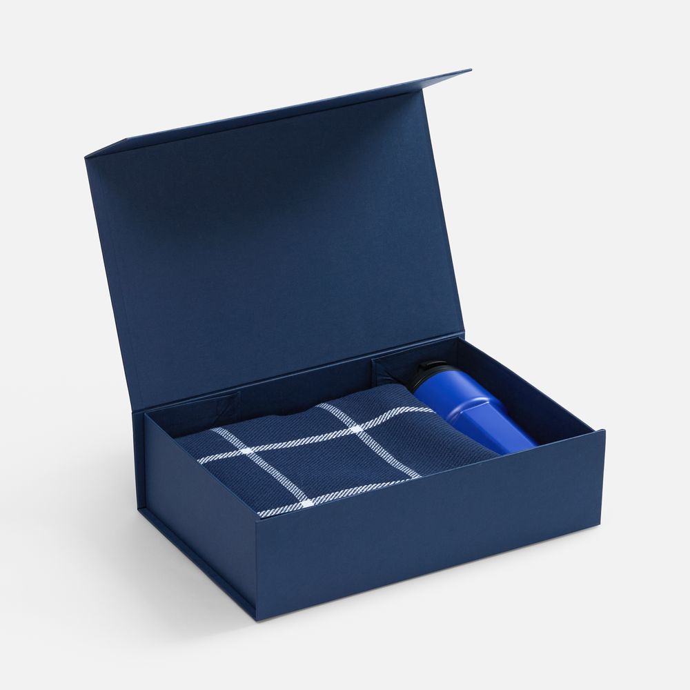 Коробка складная Mainstay, темно-синяя-3