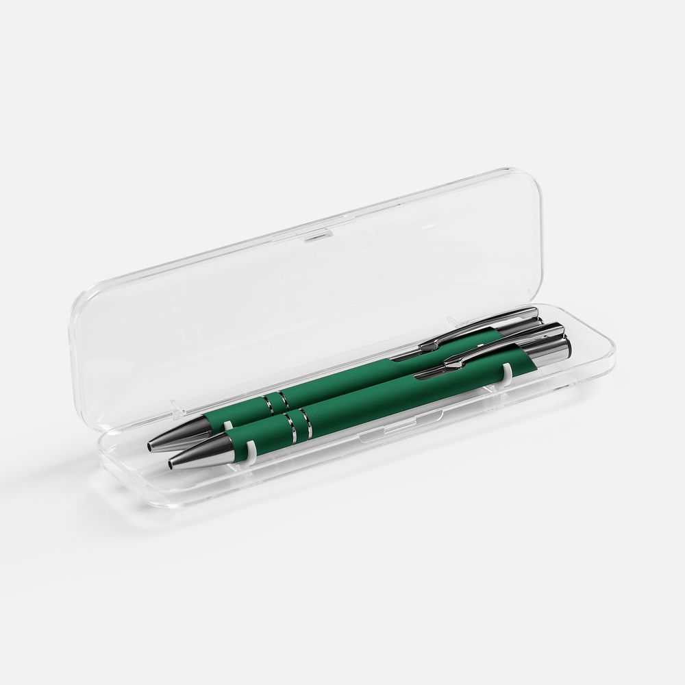 Набор из 2 ручек Keskus Soft Touch, зеленый-2
