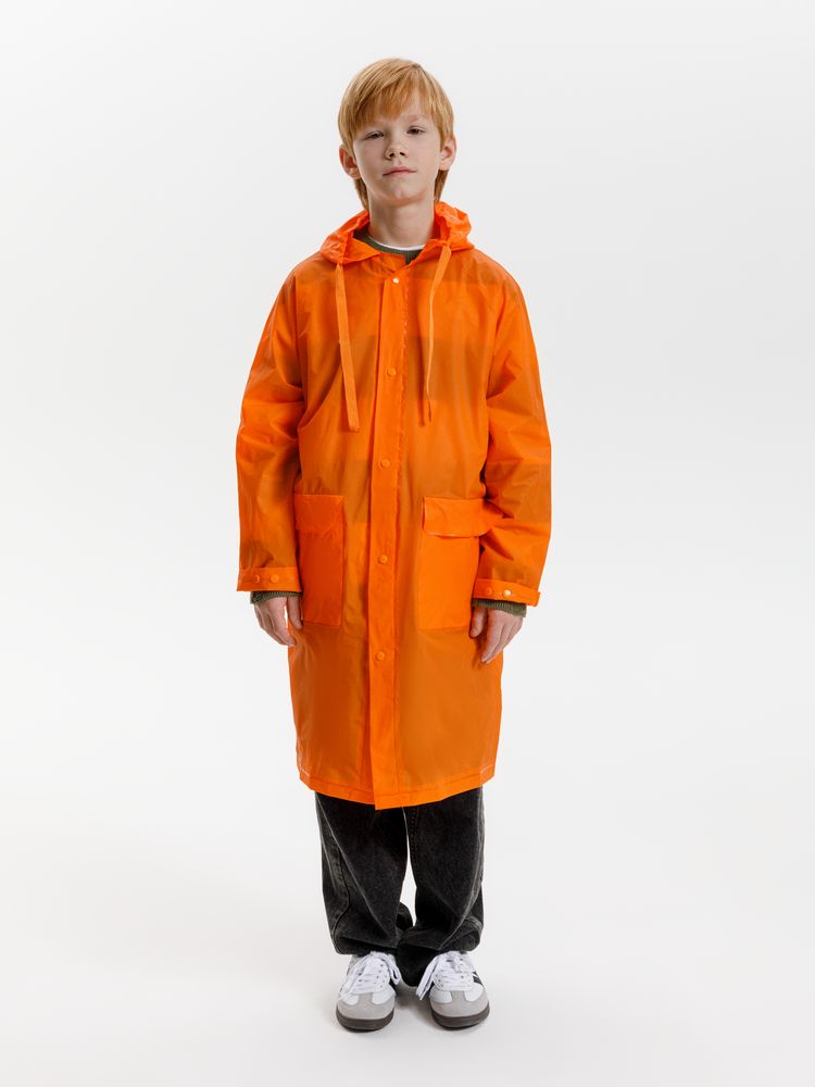 Дождевик детский RainDrop Kids, оранжевый, 8 лет (рост 118-128)-9
