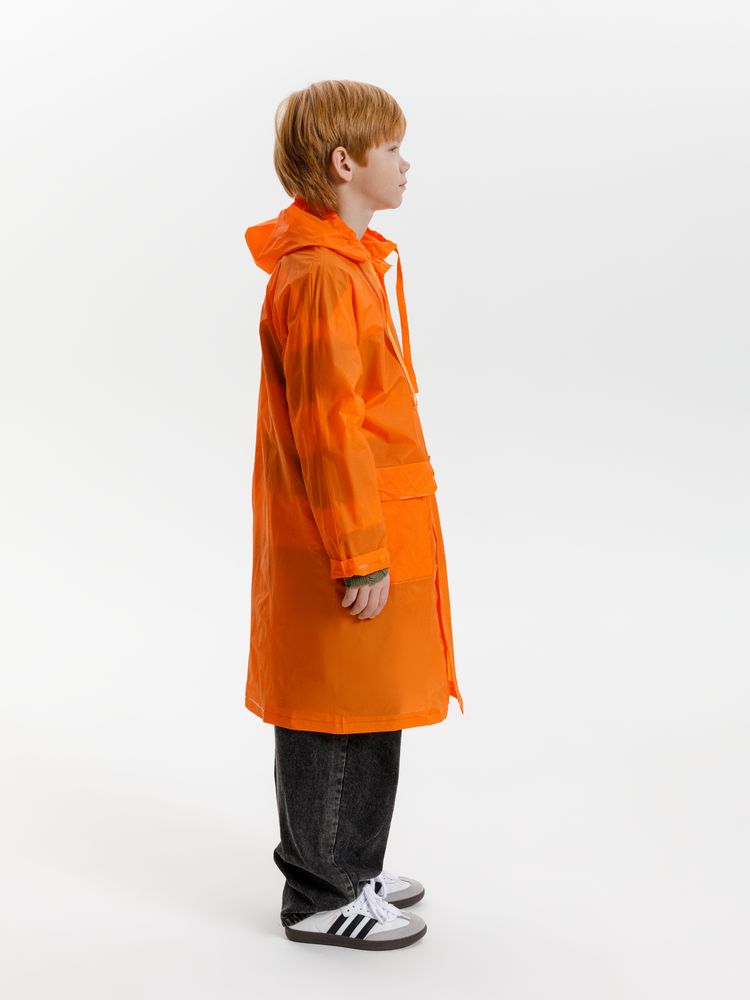 Дождевик детский RainDrop Kids, оранжевый, 8 лет (рост 118-128)-10