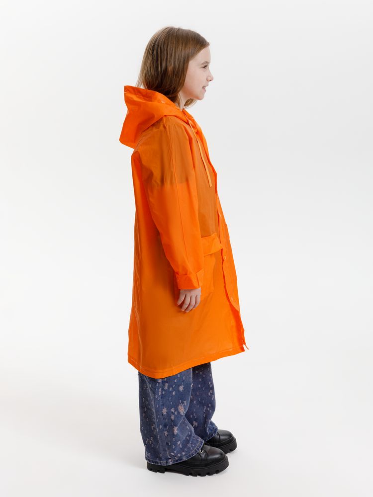 Дождевик детский RainDrop Kids, оранжевый, 8 лет (рост 118-128)-15