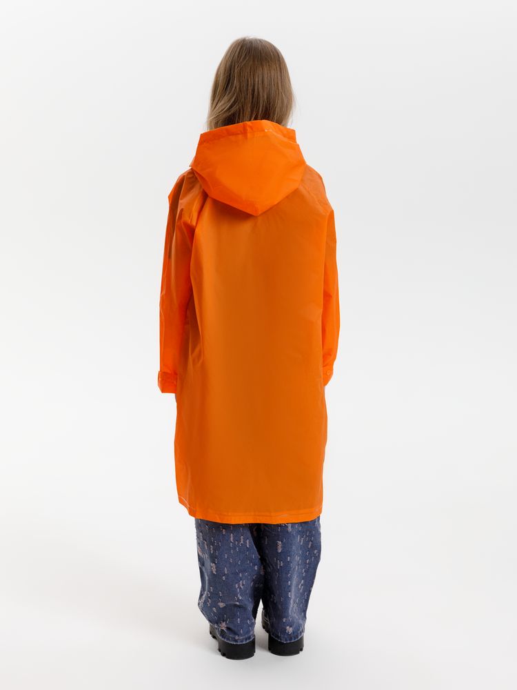 Дождевик детский RainDrop Kids, оранжевый, 8 лет (рост 118-128)-16