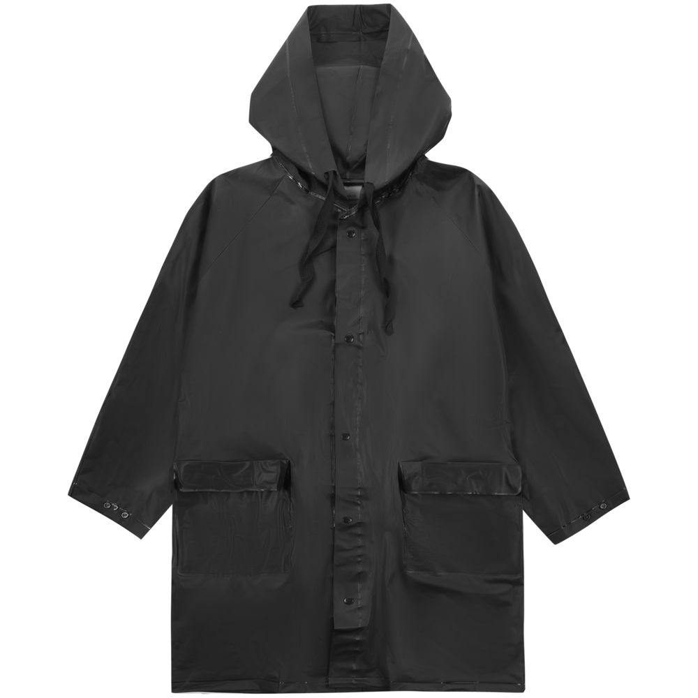 Дождевик детский RainDrop Kids, черный, 8 лет (рост 118-128)-1