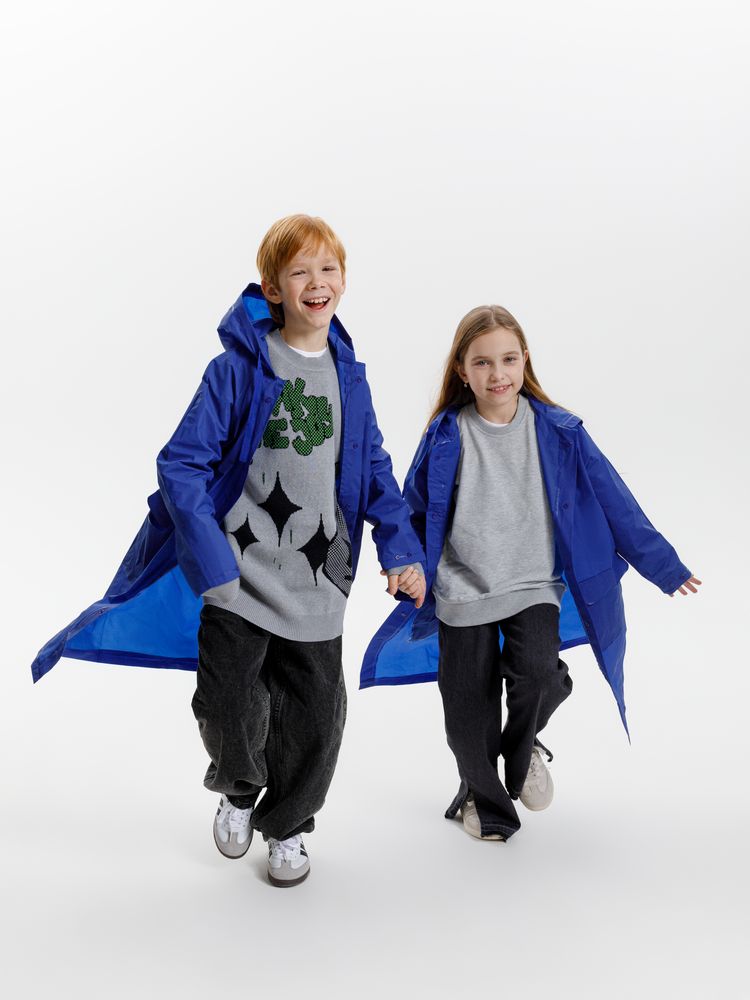 Дождевик детский RainDrop Kids, ярко-синий, 8 лет (рост 118-128)-17