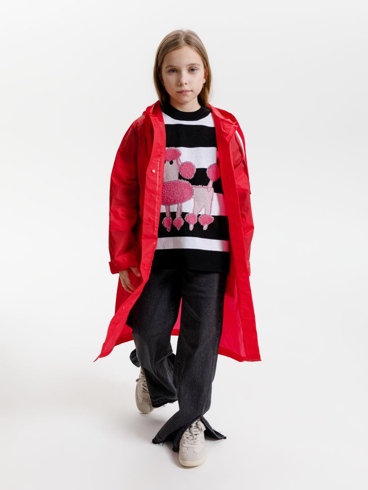 Дождевик детский RainDrop Kids, красный, 8 лет (рост 118-128)-9
