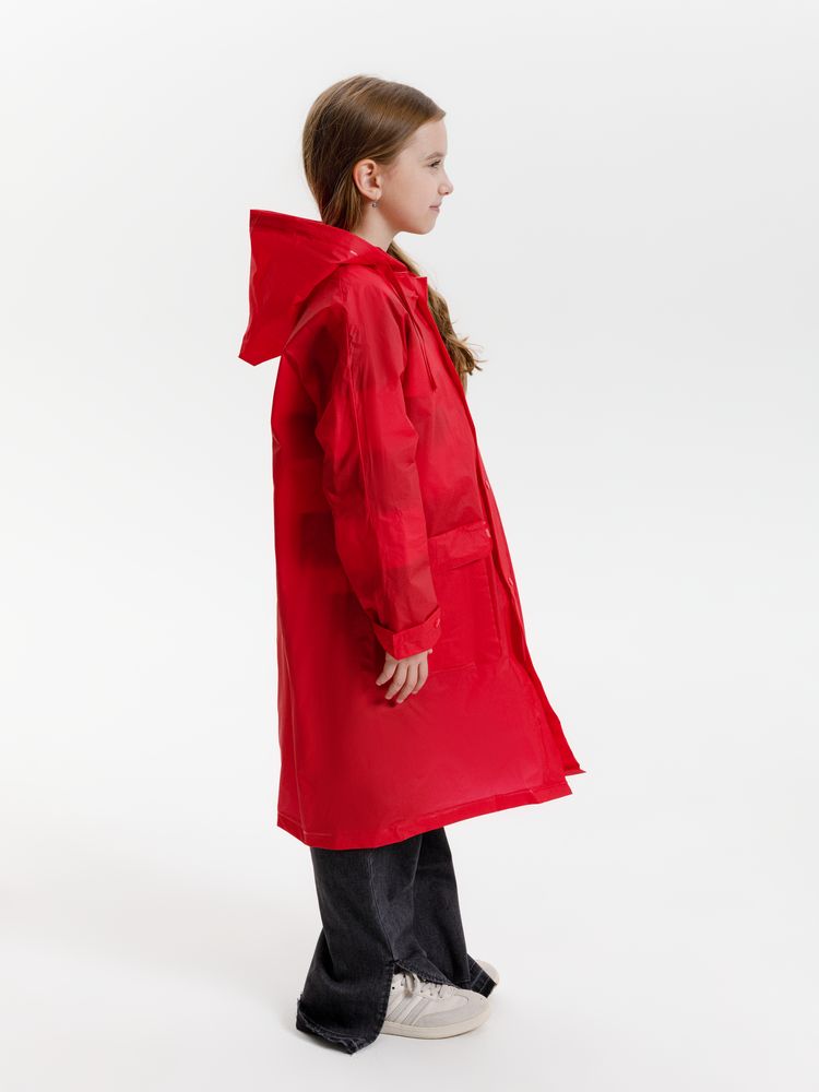 Дождевик детский RainDrop Kids, красный, 8 лет (рост 118-128)-10