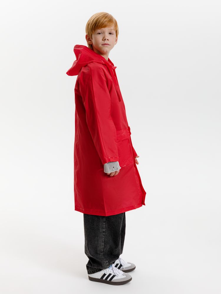 Дождевик детский RainDrop Kids, красный, 8 лет (рост 118-128)-15