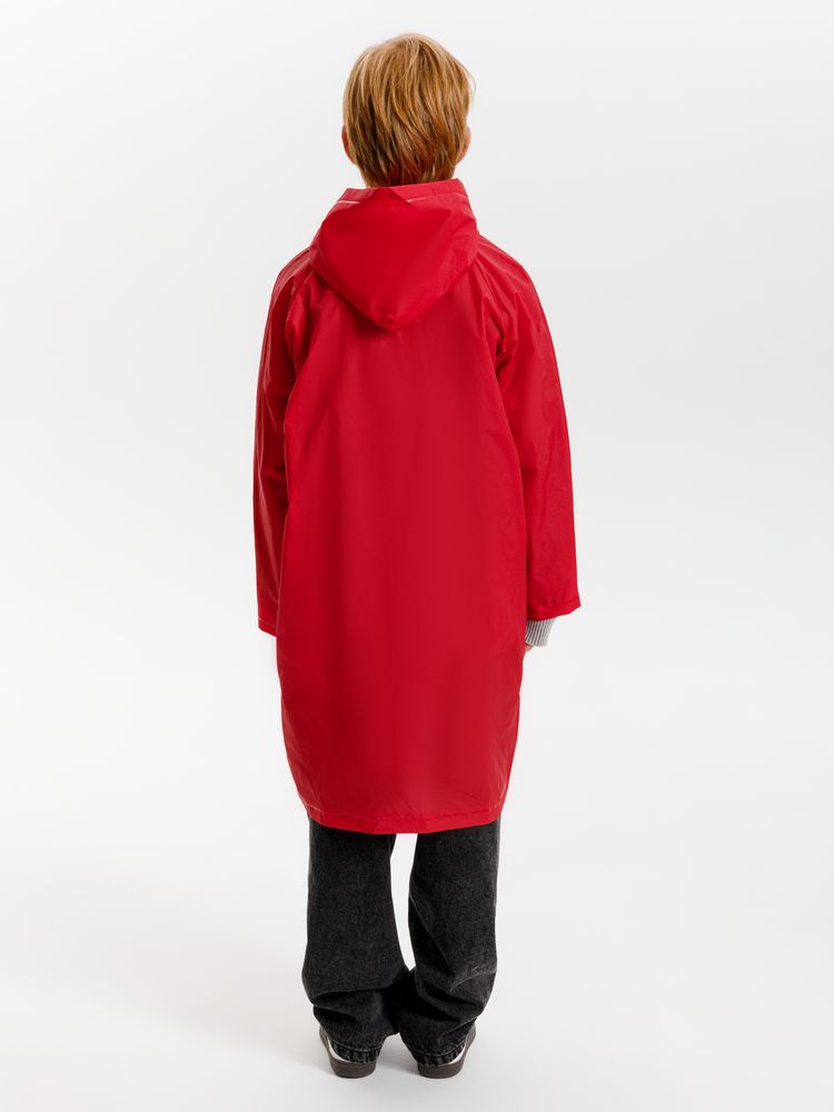 Дождевик детский RainDrop Kids, красный, 8 лет (рост 118-128)-16