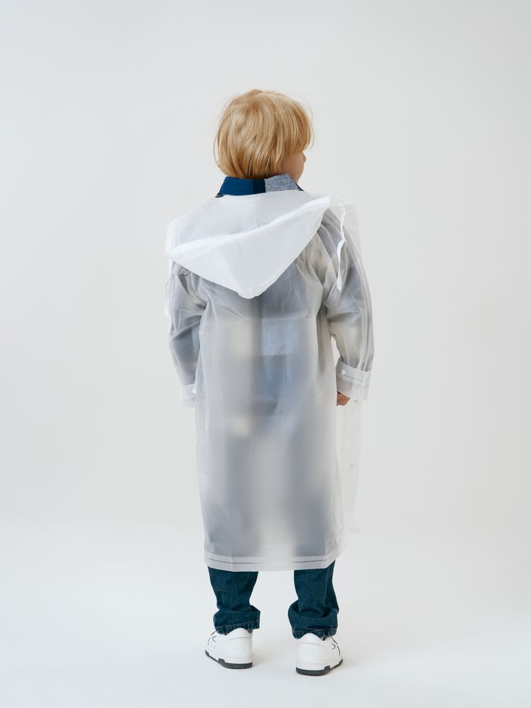 Дождевик детский RainDrop Kids, белый, 8 лет (рост 118-128)-12