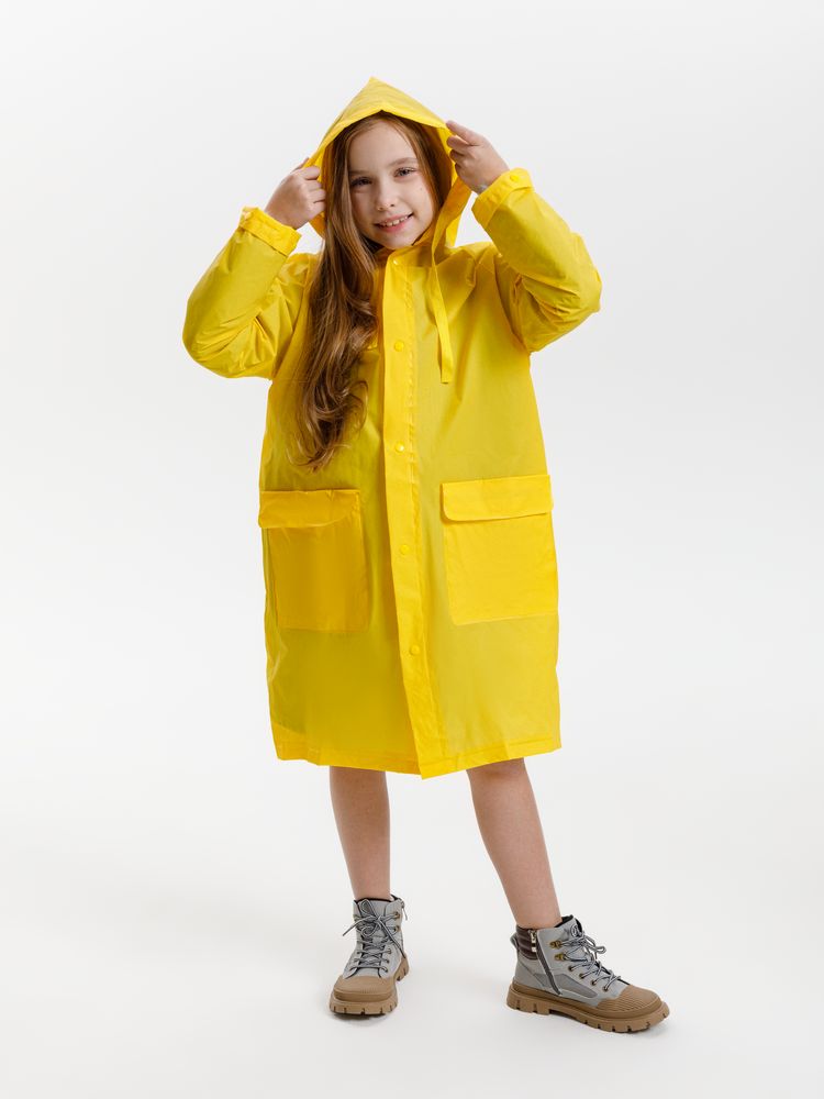 Дождевик детский RainDrop Kids, желтый, 8 лет (рост 118-128)-13