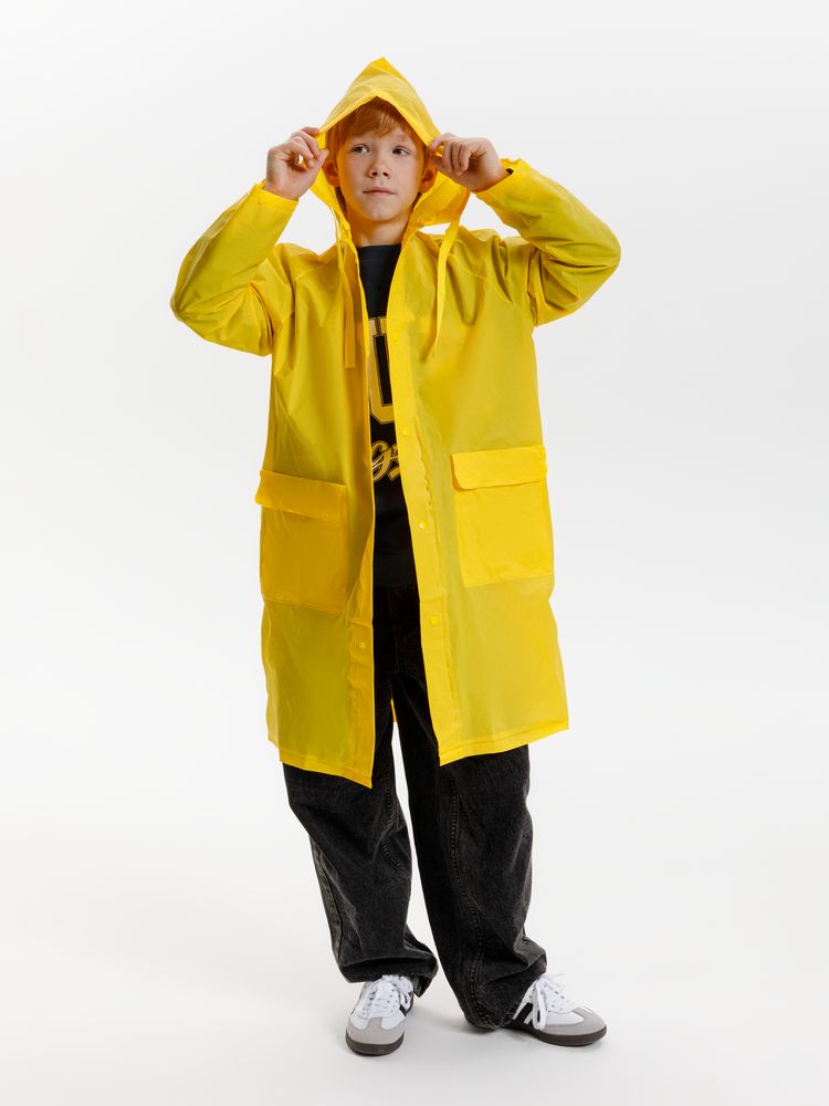 Дождевик детский RainDrop Kids, желтый, 8 лет (рост 118-128)-15