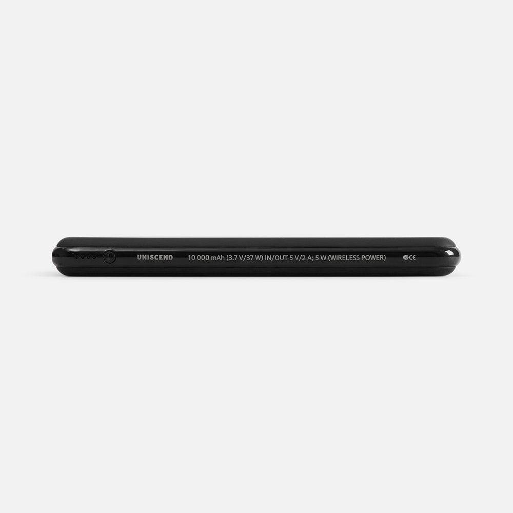 Аккумулятор с беспроводной зарядкой All Day Wireless, 10000 мАч, черный-4