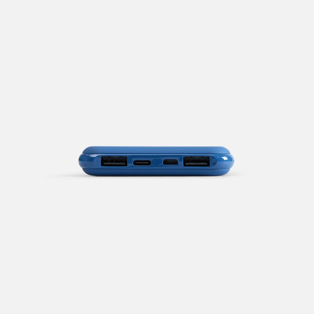 Аккумулятор с беспроводной зарядкой All Day Wireless 10000 мАч, синий-4