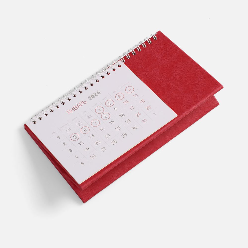 Календарь настольный Brand, красный-3