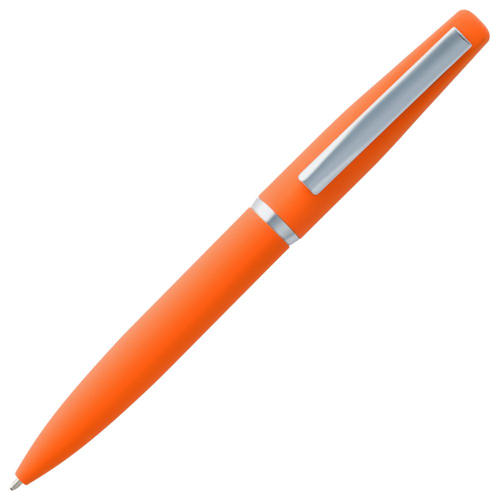 Ручка шариковая Bolt Soft Touch, оранжевая-3