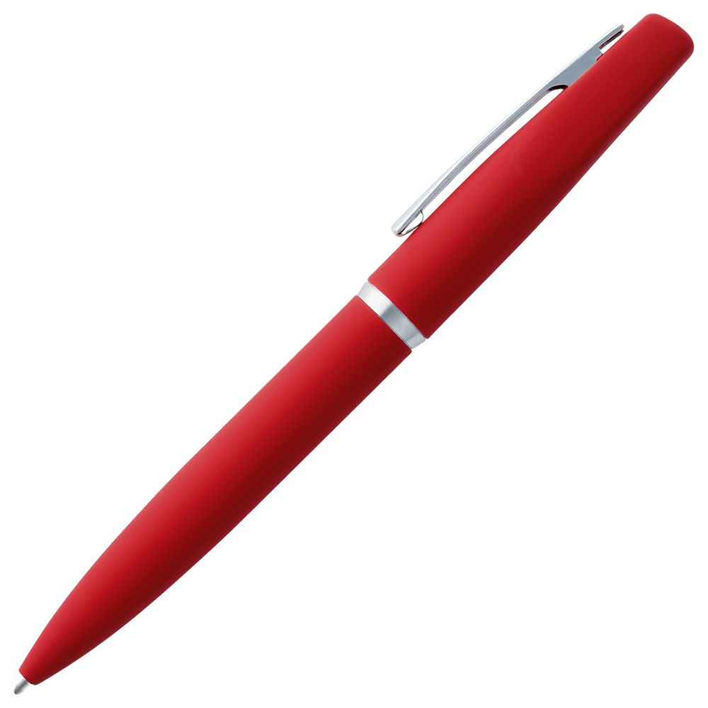 Ручка шариковая Bolt Soft Touch, красная-2