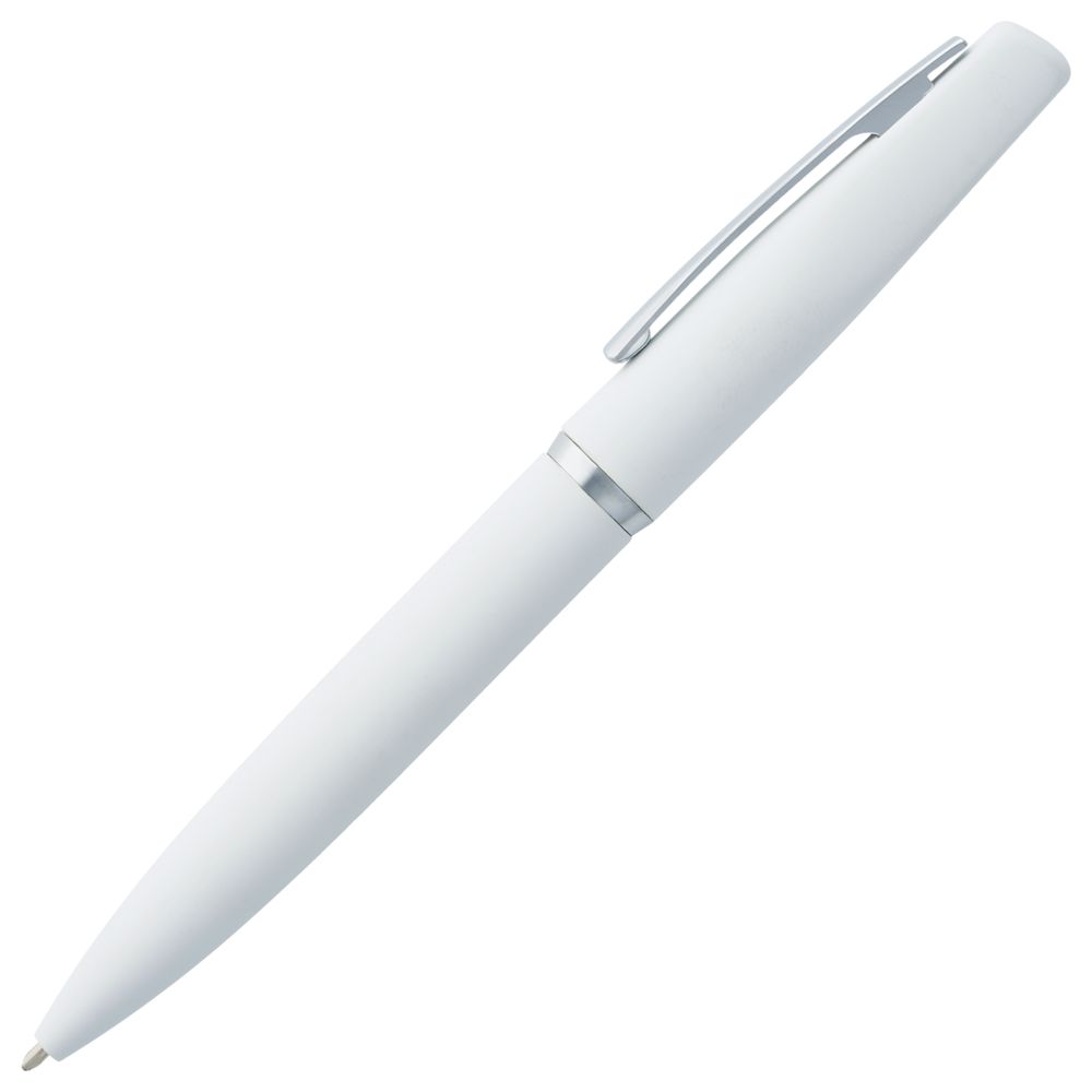 Ручка шариковая Bolt Soft Touch, белая-2