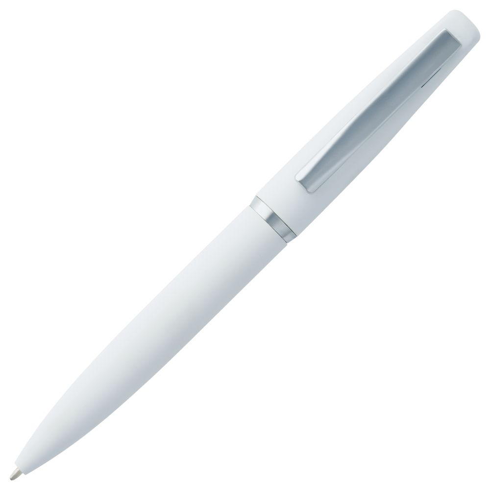 Ручка шариковая Bolt Soft Touch, белая-3